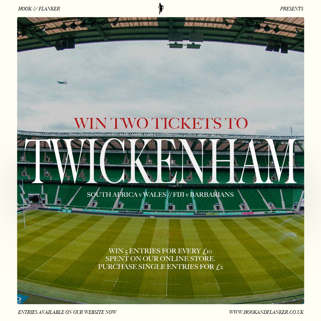 Twickenham Giveaway Entry - Hook & Flanker