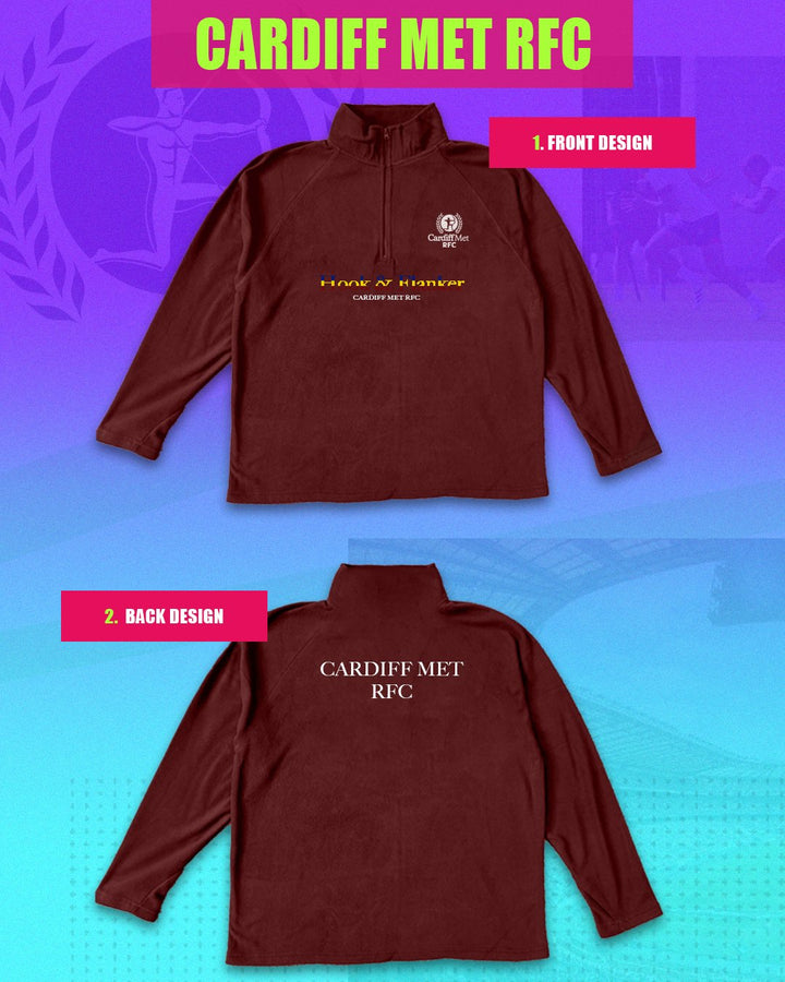 Cardiff MET WRFC/RFC Micro Fleece - Hook & Flanker