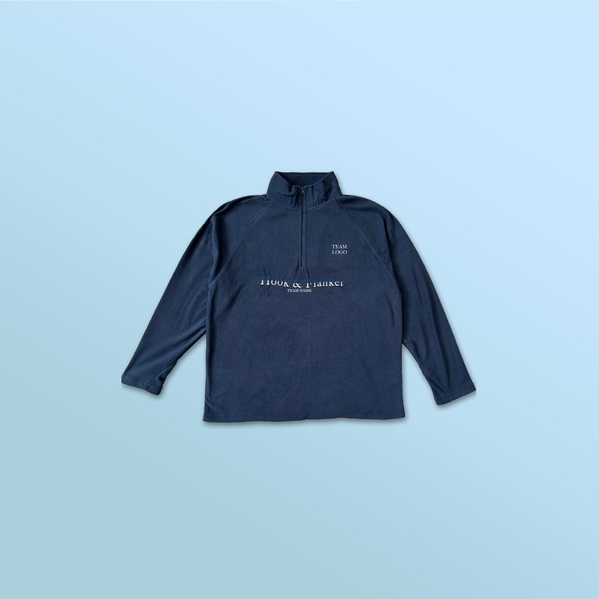 Custom quarter zip fleece sale